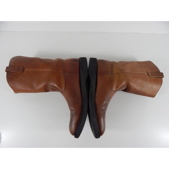 Vintage Rare Red Wing Made in USA Pull On Leather Work Boots Brown Men\'s D69 main image 10